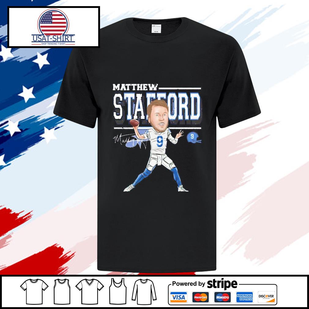 Matthew Stafford cartoon signature shirt, hoodie, sweater, long